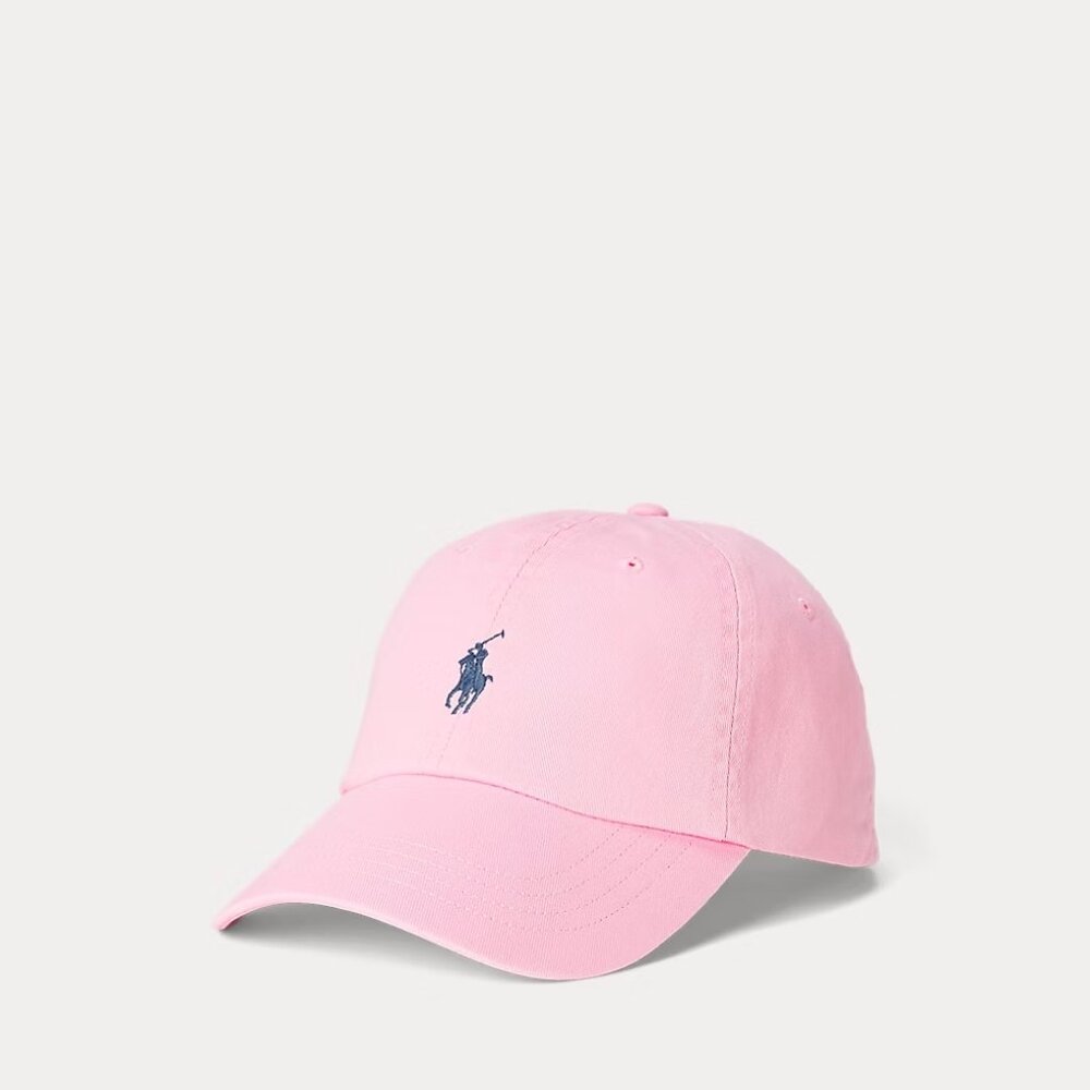POLO Ralph Lauren Tan Pink Leather Strap Back Hat Cap YSL Laurent Vuitton Gucci